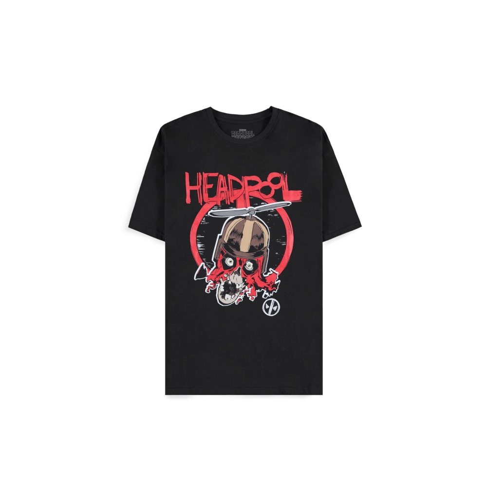 Marvel Deadpool - HEADPOOL!! Mens Tshirt - Black